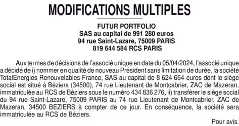 Contenu publication