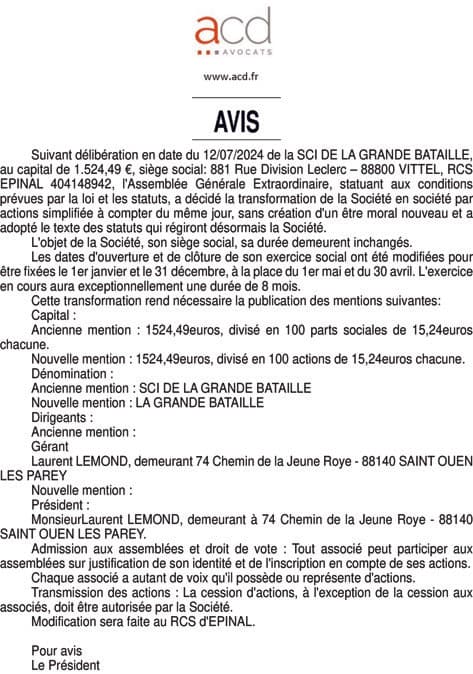 Contenu publication