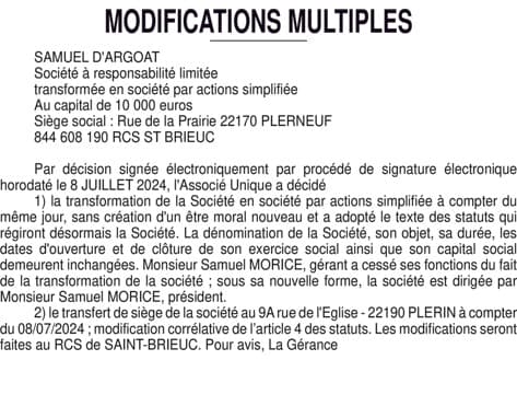 Contenu publication