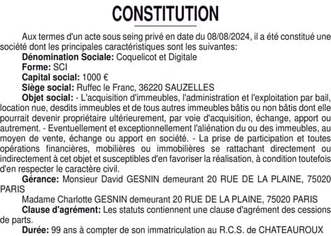 Contenu publication