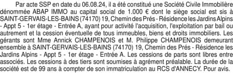Contenu publication