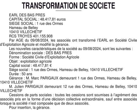 Contenu publication