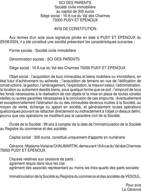 Contenu publication