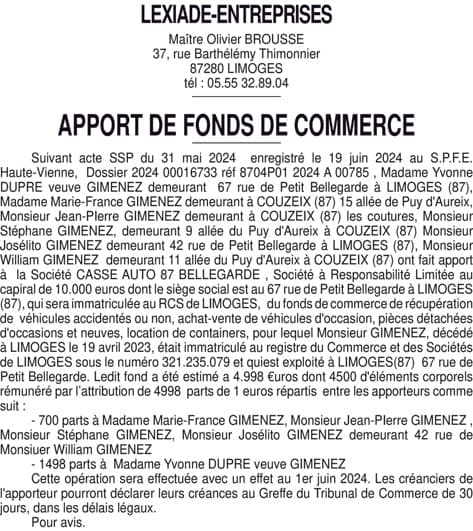 Contenu publication