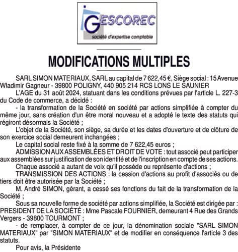 Contenu publication