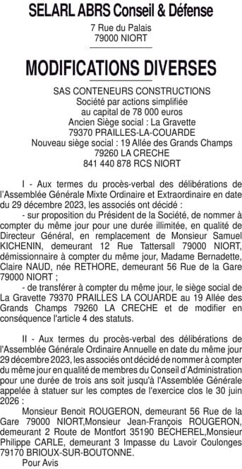 Contenu publication