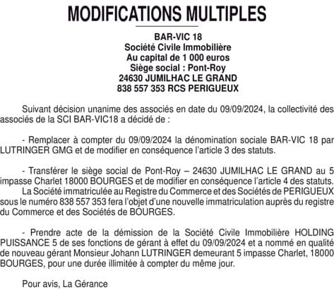 Contenu publication