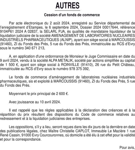 Contenu publication
