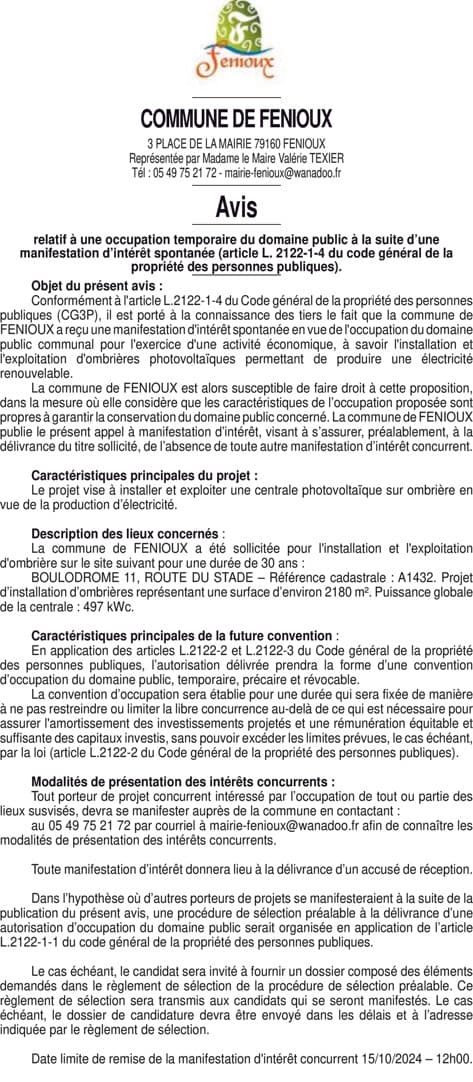 Contenu publication
