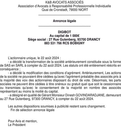 Contenu publication