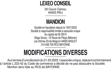 Contenu publication