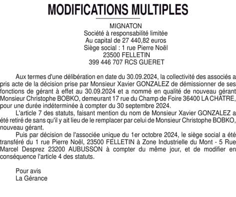 Contenu publication
