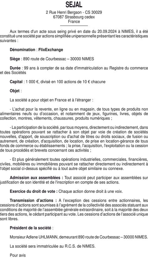 Contenu publication