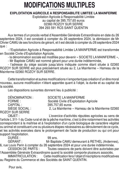 Contenu publication