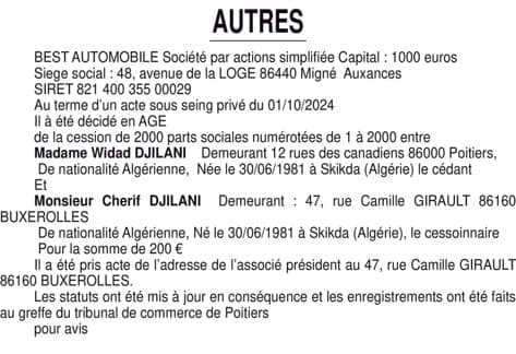 Contenu publication