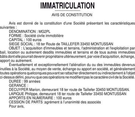 Contenu publication