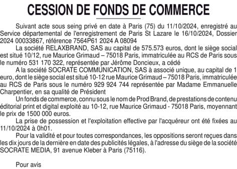 Contenu publication