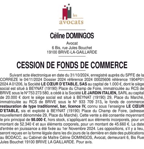 Contenu publication