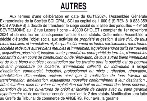 Contenu publication