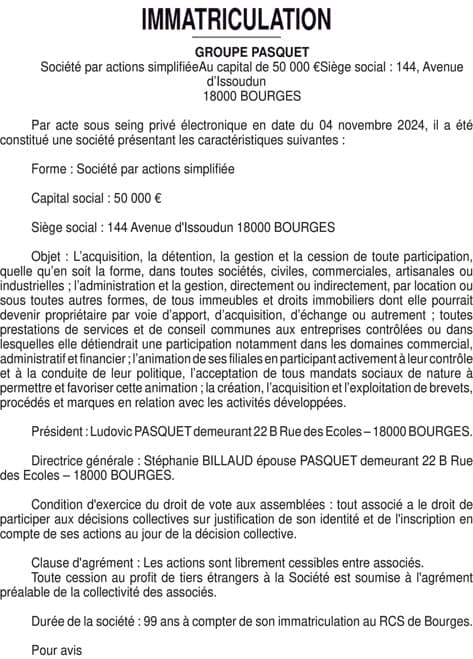Contenu publication