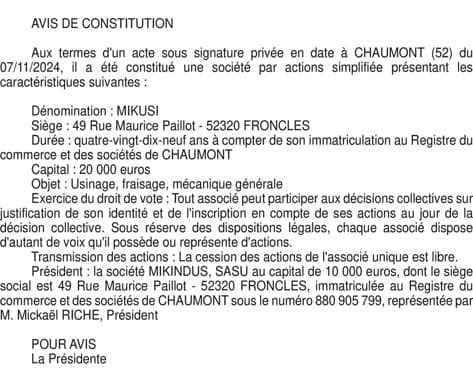 Contenu publication