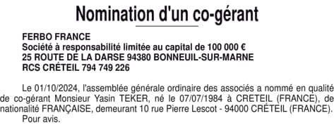 Contenu publication