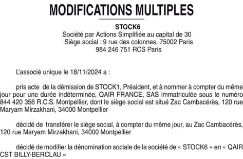 Contenu publication