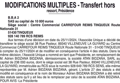 Contenu publication