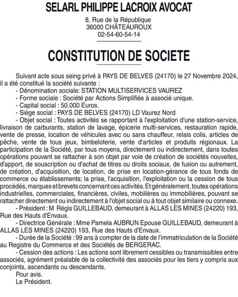 Contenu publication
