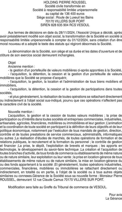 Contenu publication