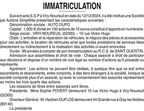 Contenu publication