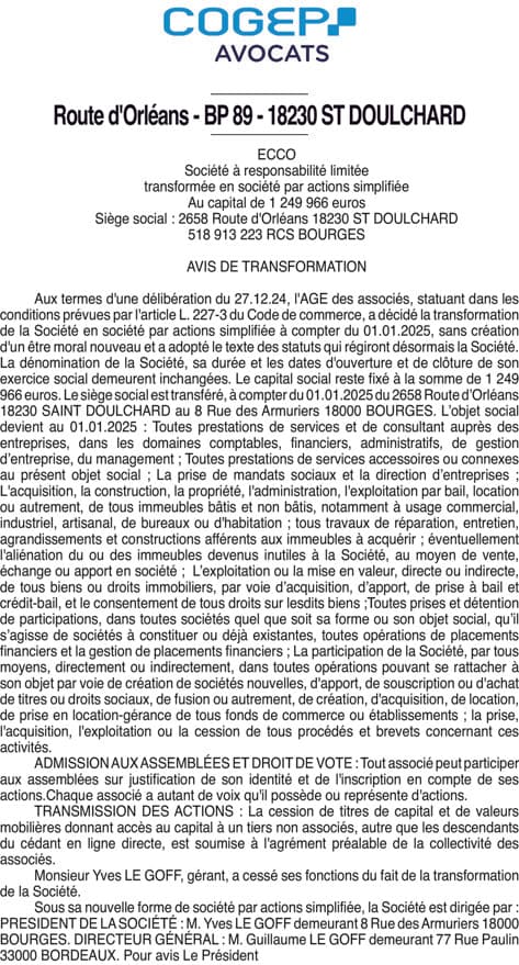 Contenu publication
