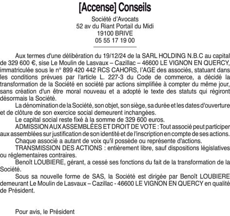 Contenu publication