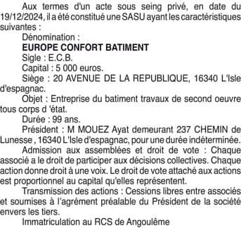 Contenu publication