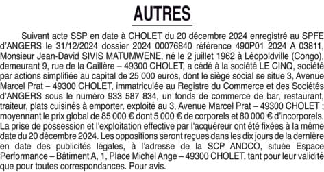 Contenu publication