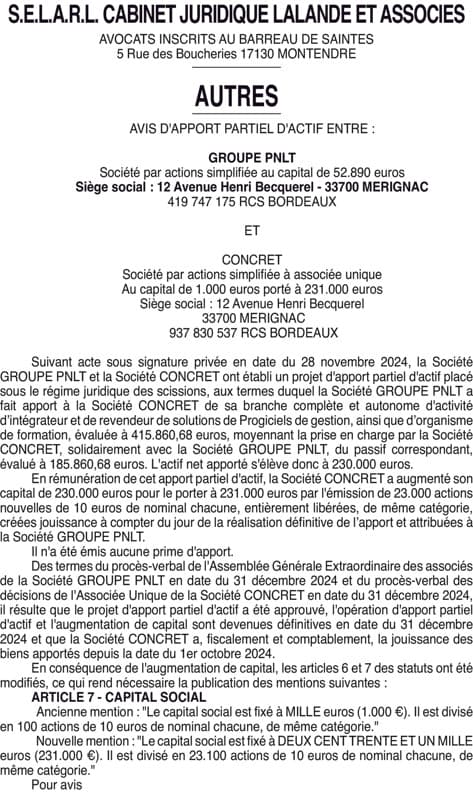 Contenu publication
