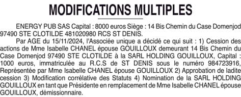 Contenu publication
