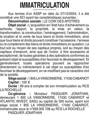 Contenu publication