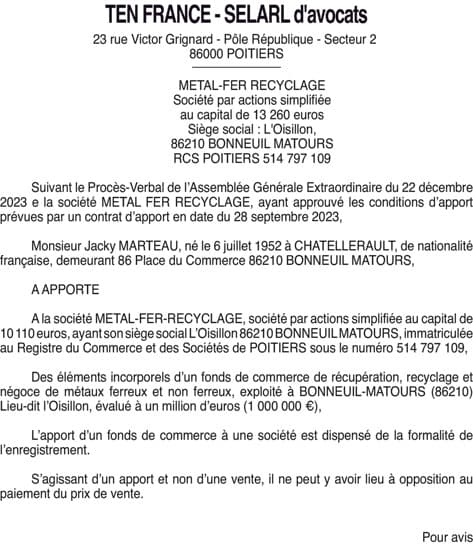 Contenu publication