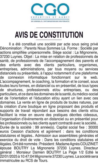 Contenu publication