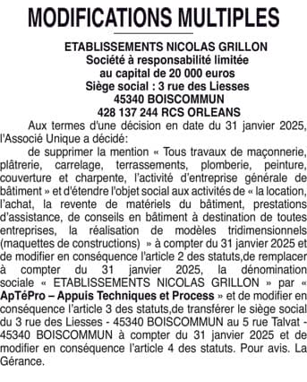 Contenu publication