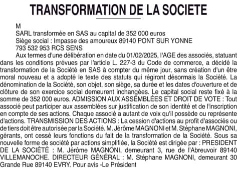 Contenu publication