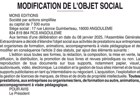 Contenu publication