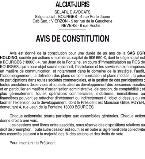 Contenu publication