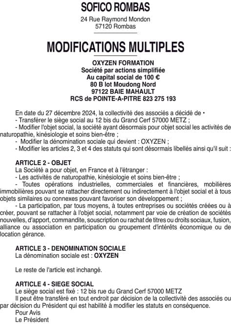 Contenu publication