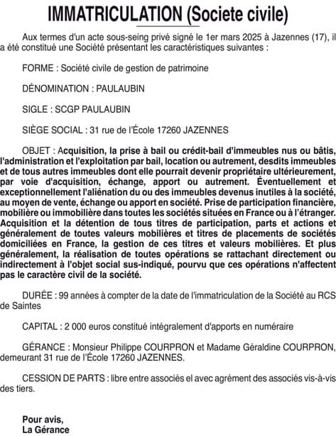 Contenu publication