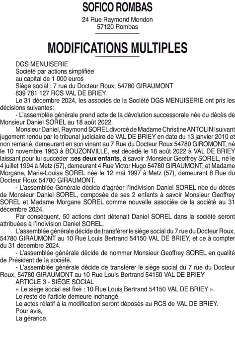 Contenu publication
