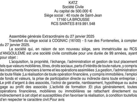 Contenu publication
