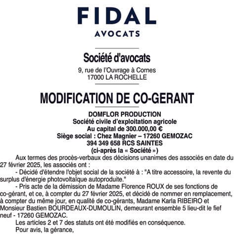 Contenu publication