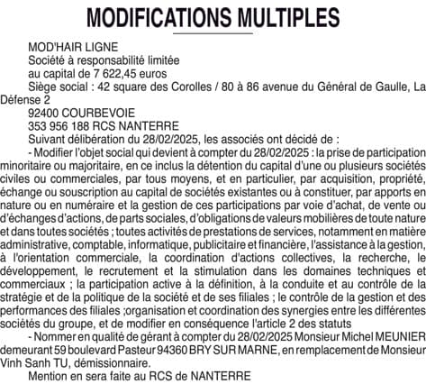 Contenu publication